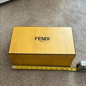 Fendi Golden Box with Black Logo